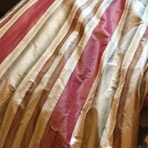 2 Silk drapery panels